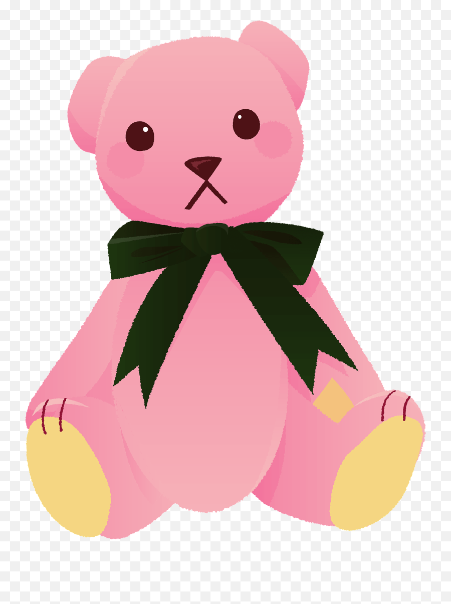 Pink Teddy Bear Clipart - Transparent Pink Teddy Bear Clipart Emoji,Teddy Bear Clipart
