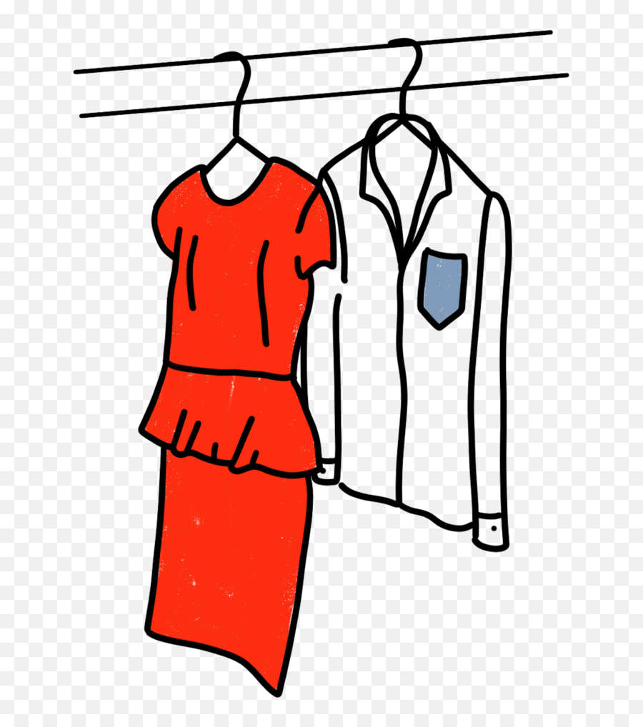Closet Organization Clipart - Full Size Clipart 1982387 Basic Dress Emoji,Closet Clipart