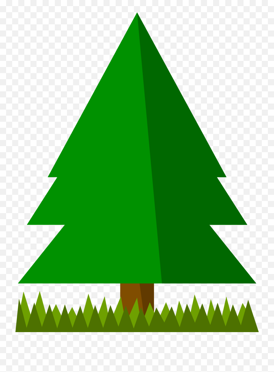 Library Of Green Pine Tree Vector Freeuse Png Files - Simple 2d Tree Png Emoji,Pine Tree Clipart