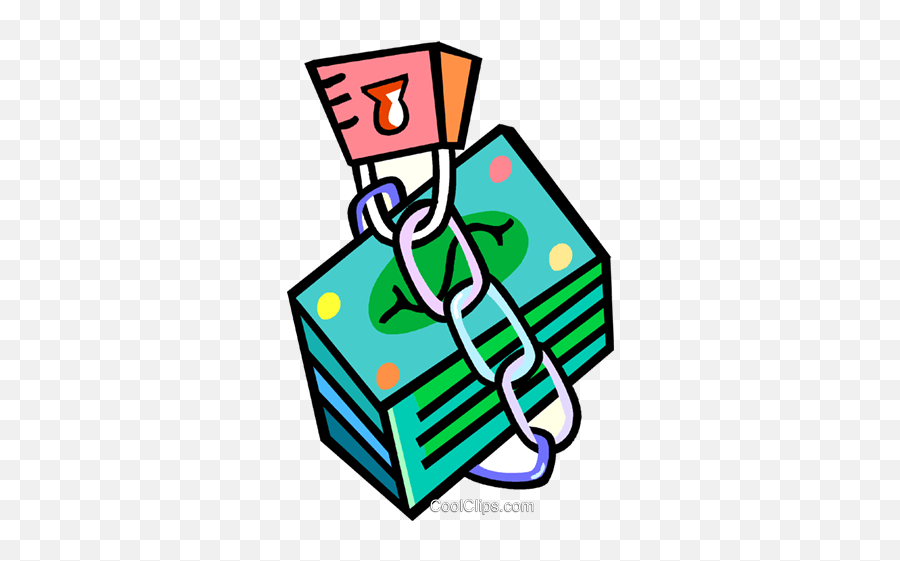 Stack Of Money Under Lock And Key Royalty Free Vector Clip - Money In A Lock Clip Art Emoji,Stacks Of Money Png