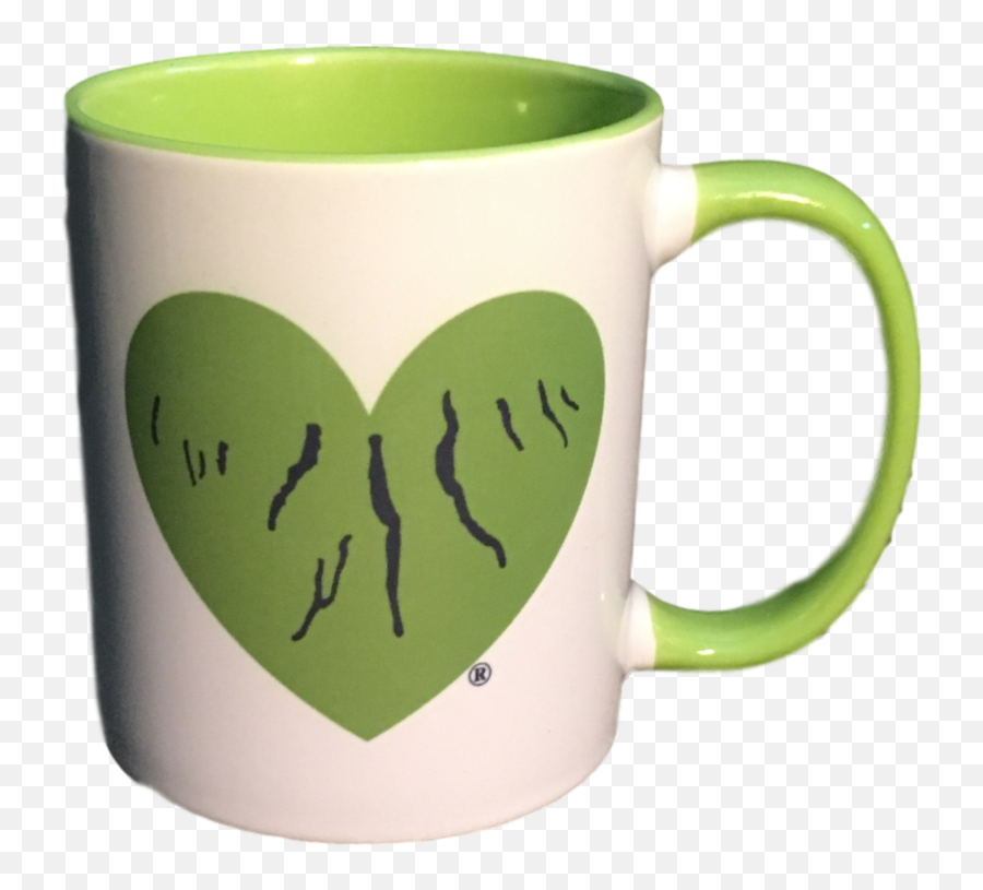 Mug - Green Heart Of The Finger Lakes Serveware Emoji,Green Heart Png