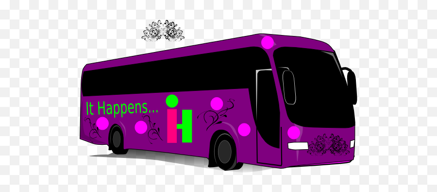 Purple Tour Bus Clip Art At Clkercom - Vector Clip Art Emoji,Violet Clipart