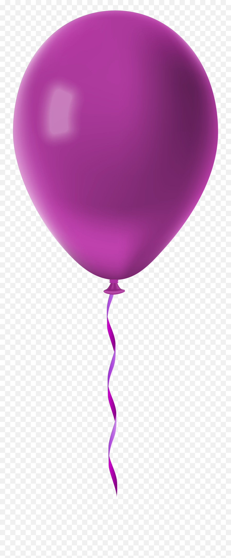 Transparent Red Balloon Clipart Png - Purple Balloon Clipart Transparent Emoji,Balloon Clipart Png