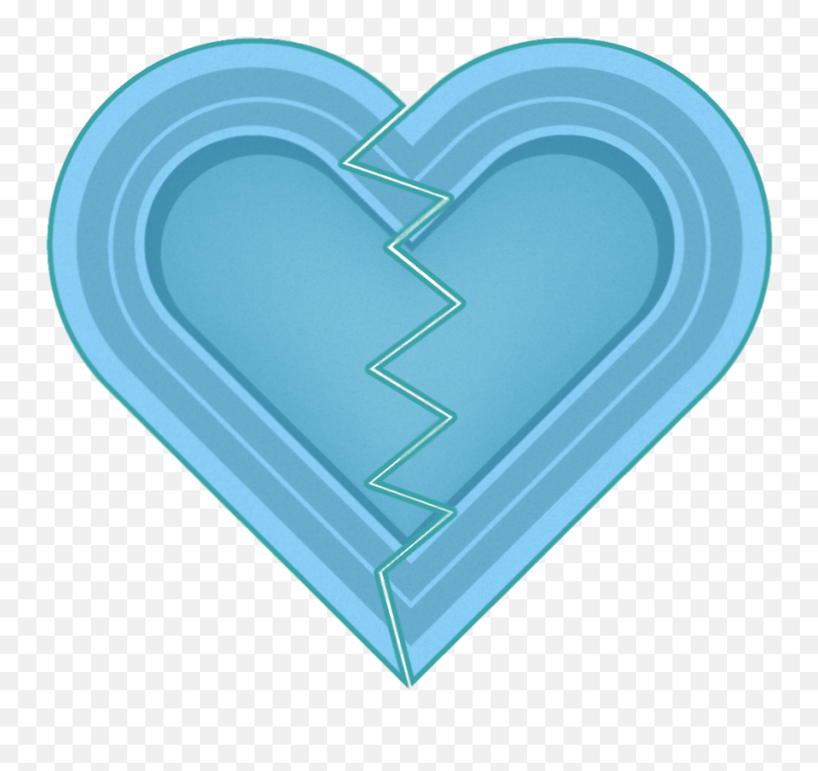 Broken Heart Icon Sweet Blue Emoji,Transparent Broken Heart