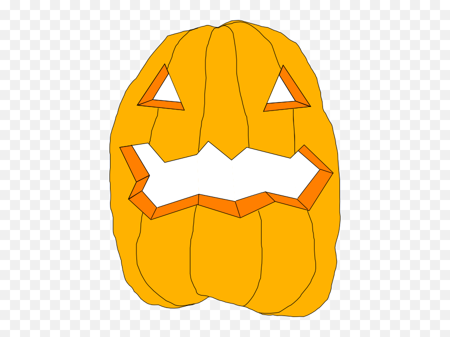Scary Pumpkin Face Drawing Transparent Png - Stickpng Emoji,Jack O Lantern Face Png