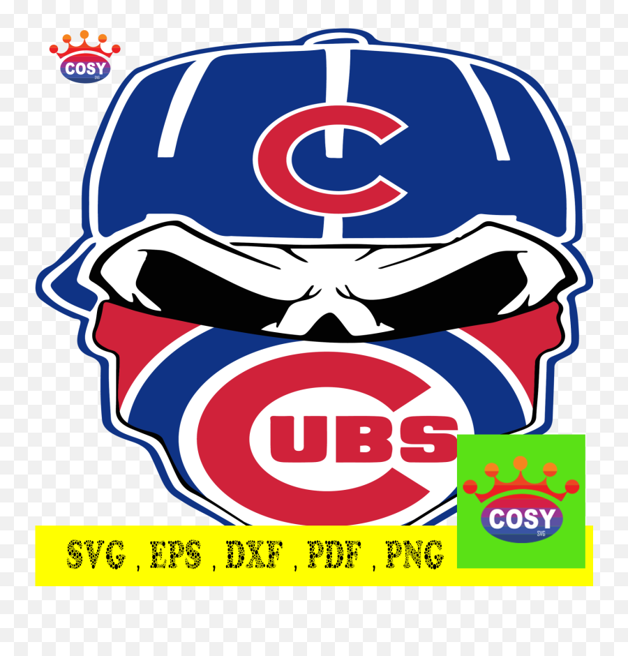 Chicago Cubs Skull Logo Svg Chicago Cubs Svg Cubs Svg - Cosysvg Emoji,Cubs Logo Transparent