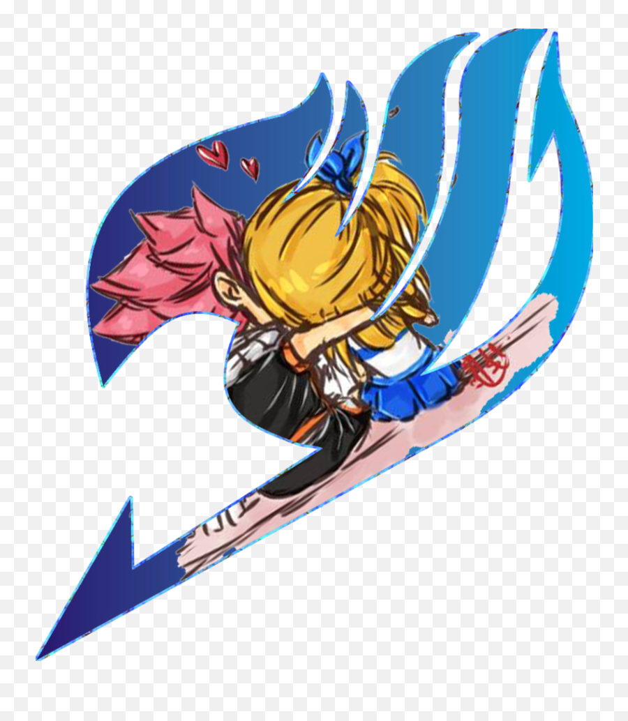 Fairy Tail Logo Lucy Y Natsu By - Fairy Tail Logo Natsu Lucy Emoji,Fairy Tail Logo