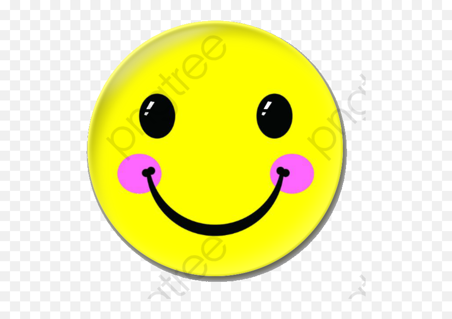 Round Yellow Smiley Face Face Clipart Black Yellow - Happy Emoji,Smiley Face Png