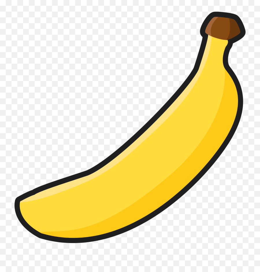 Banana Clipart Black And White Banana - Banana Clipart Emoji,Banana Clipart