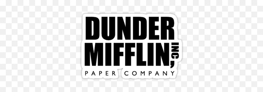 Office Stickers - Dunder Mifflin Logo Svg Emoji,Dunder Mifflin Logo