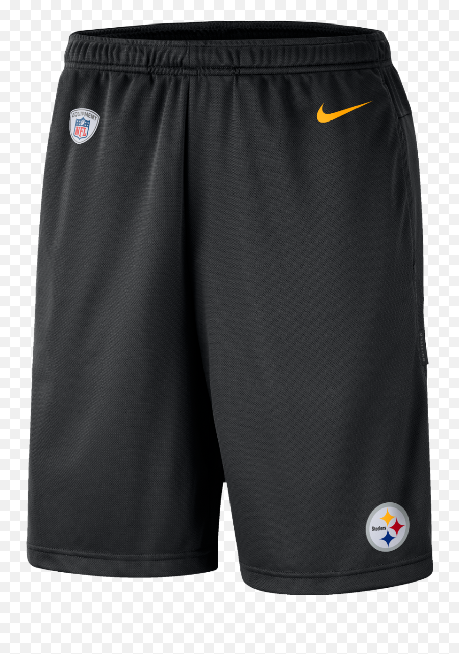 New Pittsburgh Steelers Nfl Football Nike Dri - Fit Shorts Nfl Eagles Shorts Emoji,Steelers Logo Black And White