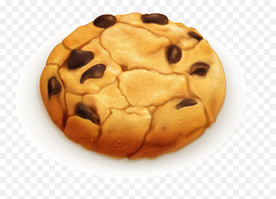 Chocolate Chip Cookie Sugar Cookie - Cookie Clip Art Emoji,Cookie Transparent