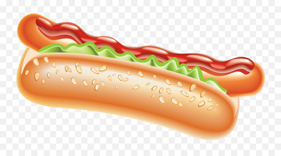 Download Hot Dog Png Clipart - Transparent Hot Dog Vector Png Emoji,Hot Dog Transparent Background