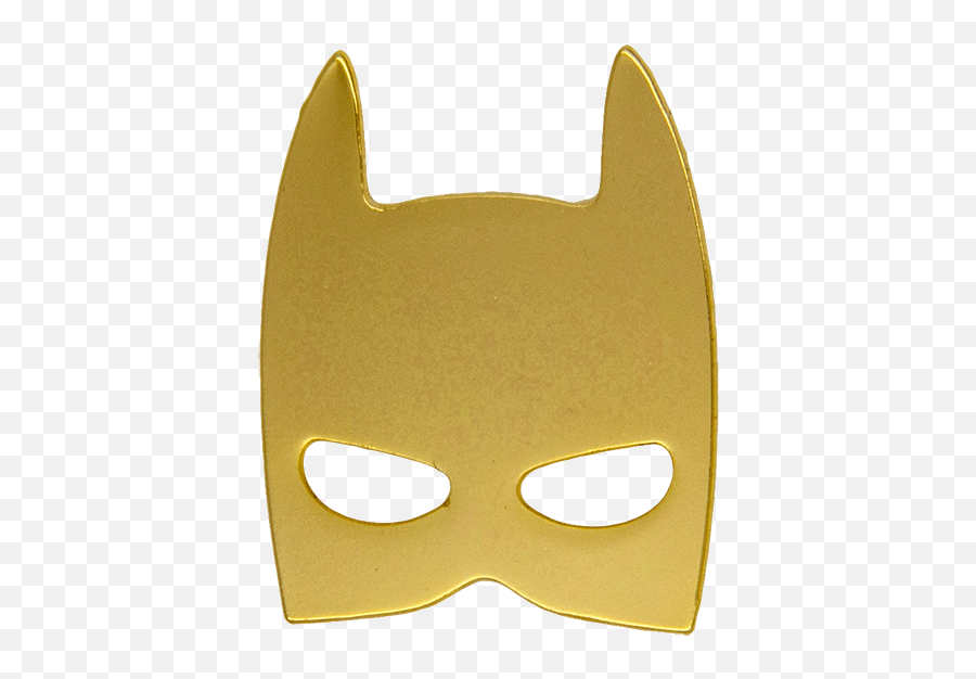 Batman Mask Pin Gold - Batman Gold Logo Transparentt Emoji,Batman Mask Png
