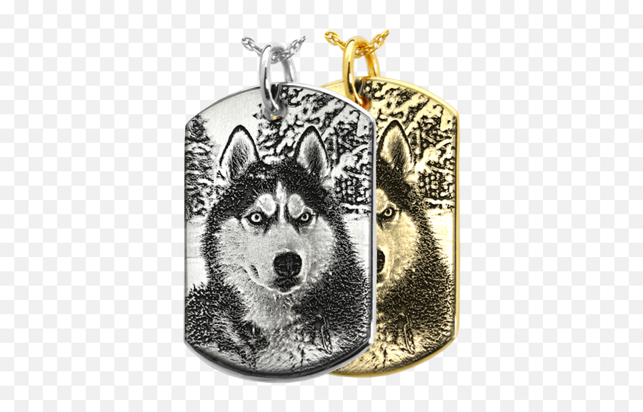 Custom Pet Photo Dog Tag Pet Memorial Jewelry Memorial - Laser Engraved Dog Tag Emoji,Dog Tags Png