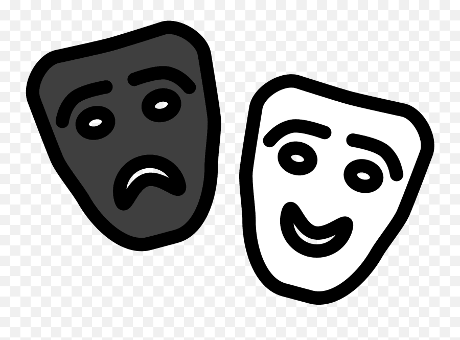 Performing Arts Emoji Clipart Free Download Transparent,Theater Mask Clipart