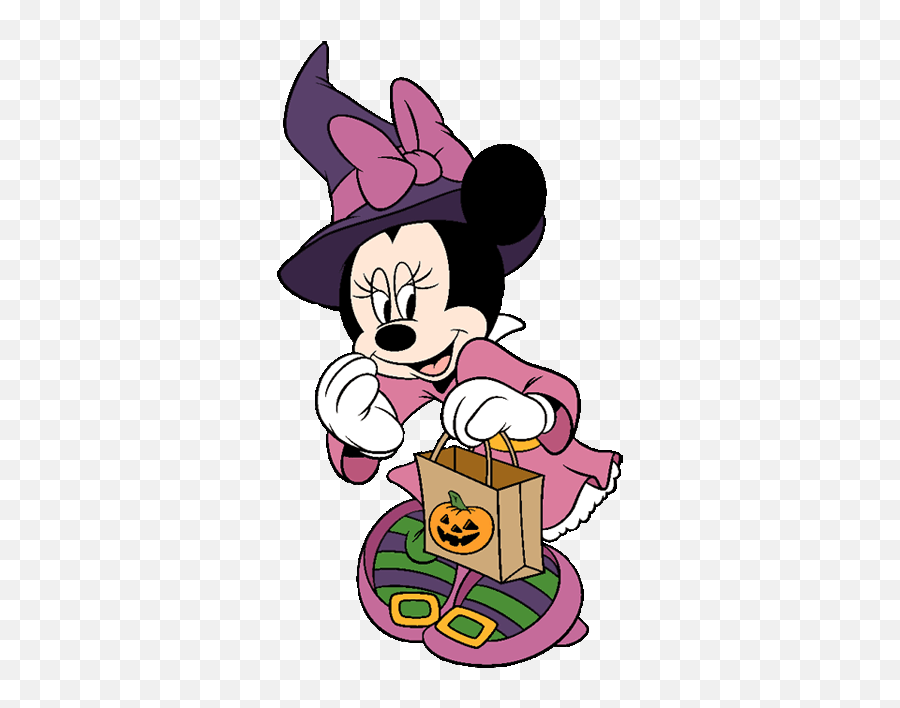 Disney Halloween Clip Art - Clipartsco Minnie Mouse Halloween Emoji,Happy Halloween Clipart