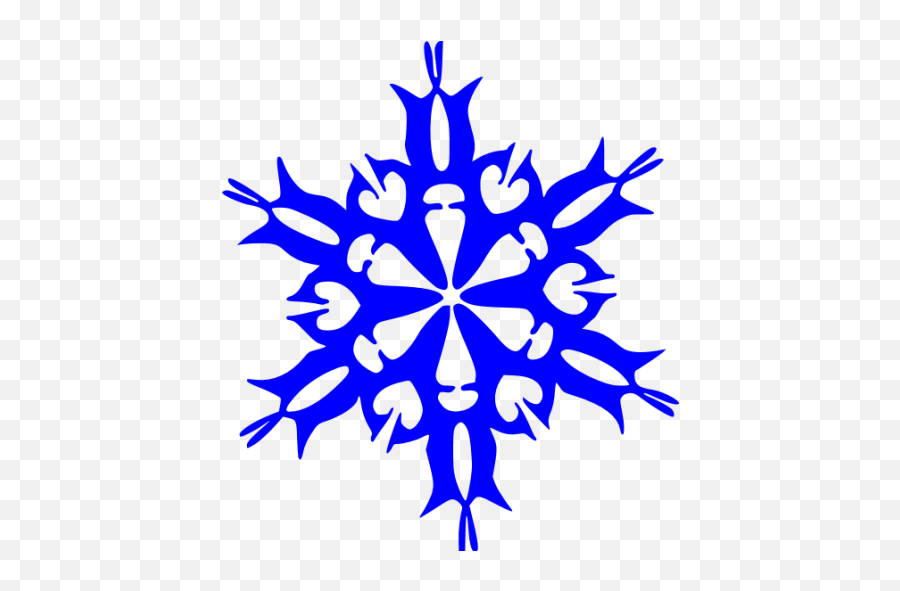 Blue Snowflake 30 Icon - Free Blue Snowflake Icons Emoji,Blue Snowflake Png