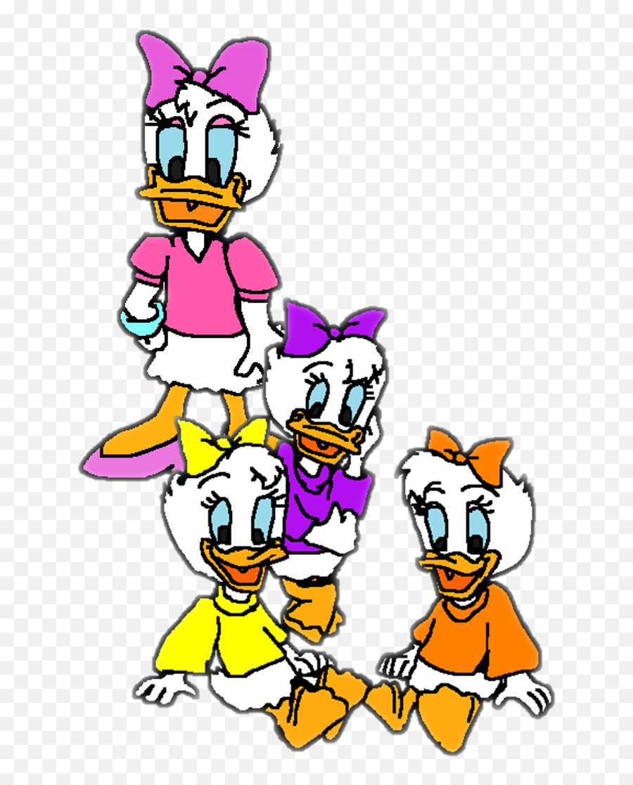 Marguerite Daisy Duck April May And June Duck - Mickey Emoji,Mickey Mouse Clubhouse Characters Png