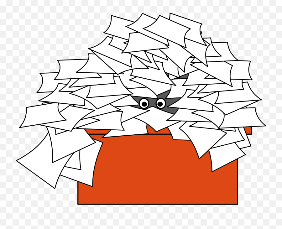 Clip Art Student With Too Much Homework Clipart - Clipart Emoji,Homework Paper Clipart