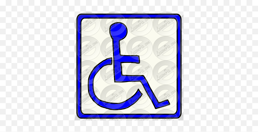 Handicap Picture For Classroom Therapy Use - Great Emoji,Disabilities Clipart