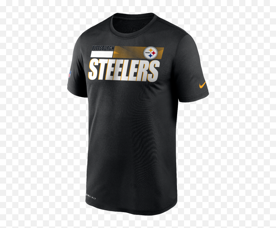 Pittsburgh Steelers Menu0027s Nike Short Sleeve Playbook Sideline T - Shirt Short Sleeve Emoji,Steelers Logo Png