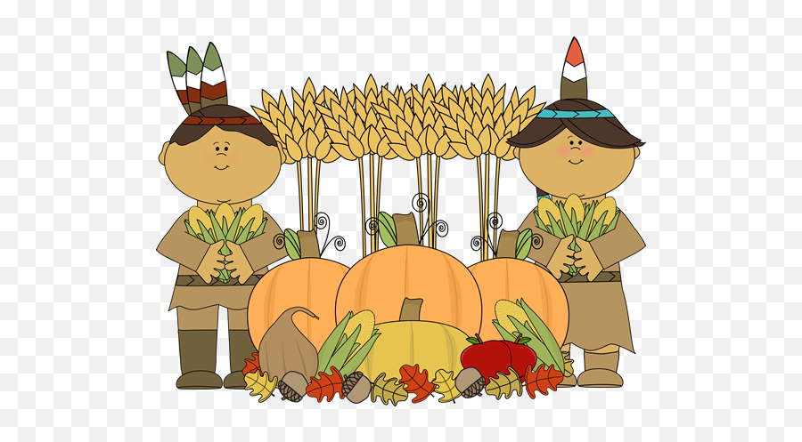 Download Images Indians And Harvest - Thanksgiving Native American Clipart Emoji,Harvest Clipart
