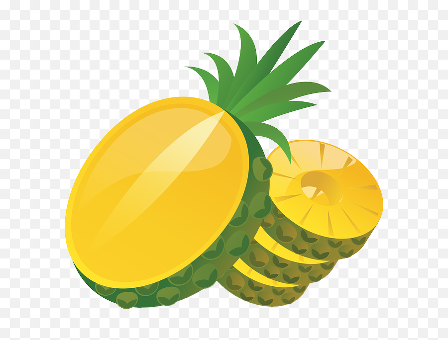 Free To Use Pineapple Clip Art 3 - Cartoon Pineapple Slices Png Emoji,Pineapple Clipart