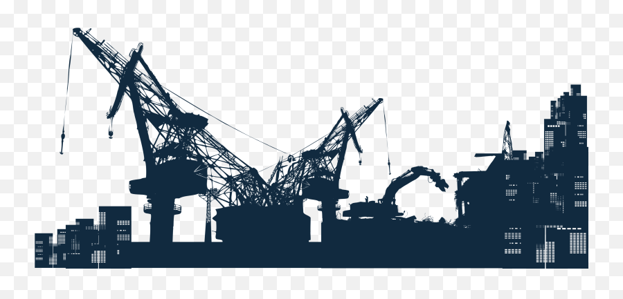 Download Heavy City Silhouette - Vector Under Construction Png Emoji,Engineering Clipart