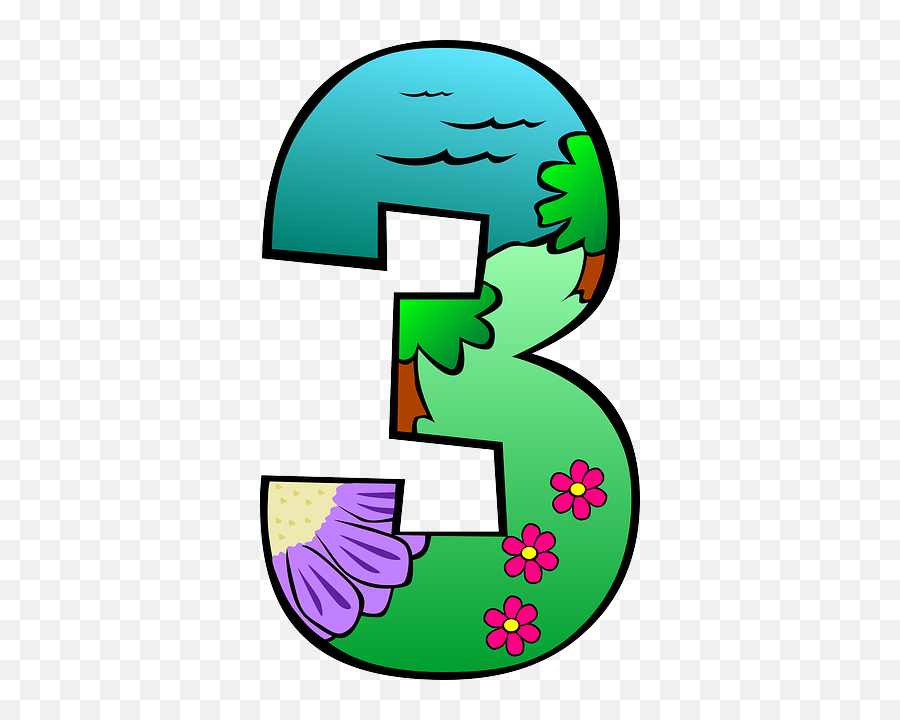 Number 3 Creation Day Emoji,Number 2 Clipart
