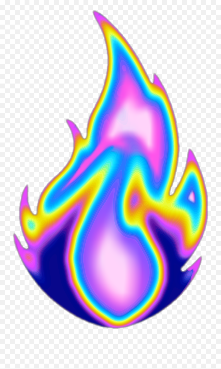 Fire Flame Aesthetic Color Dream Emoji Glitter - Flame Flame Png Aesthetic,Aesthetic Png