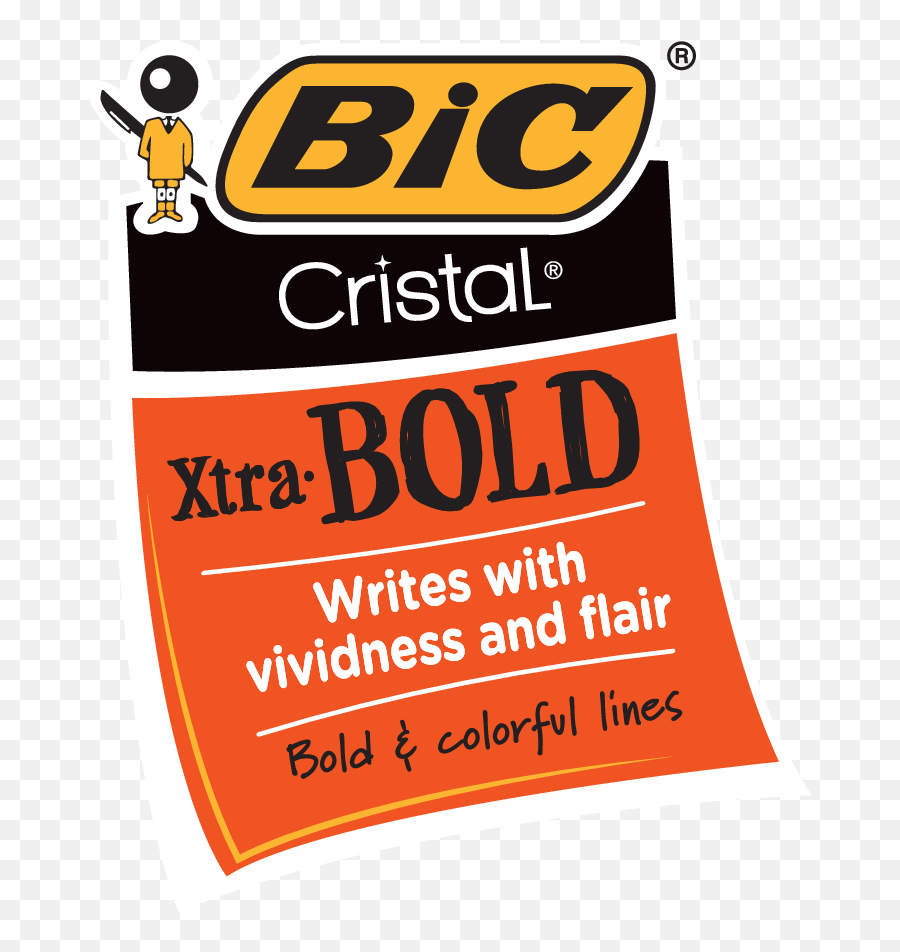 Download Bic Cristal Xtra Bold Logo - Bic Cristal Bold Ball Emoji,Bic Logo