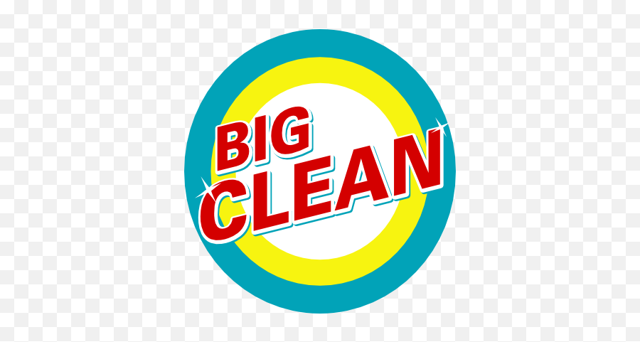 The Big Clean - Big Data Cleaning Up Emoji,Clean Logo