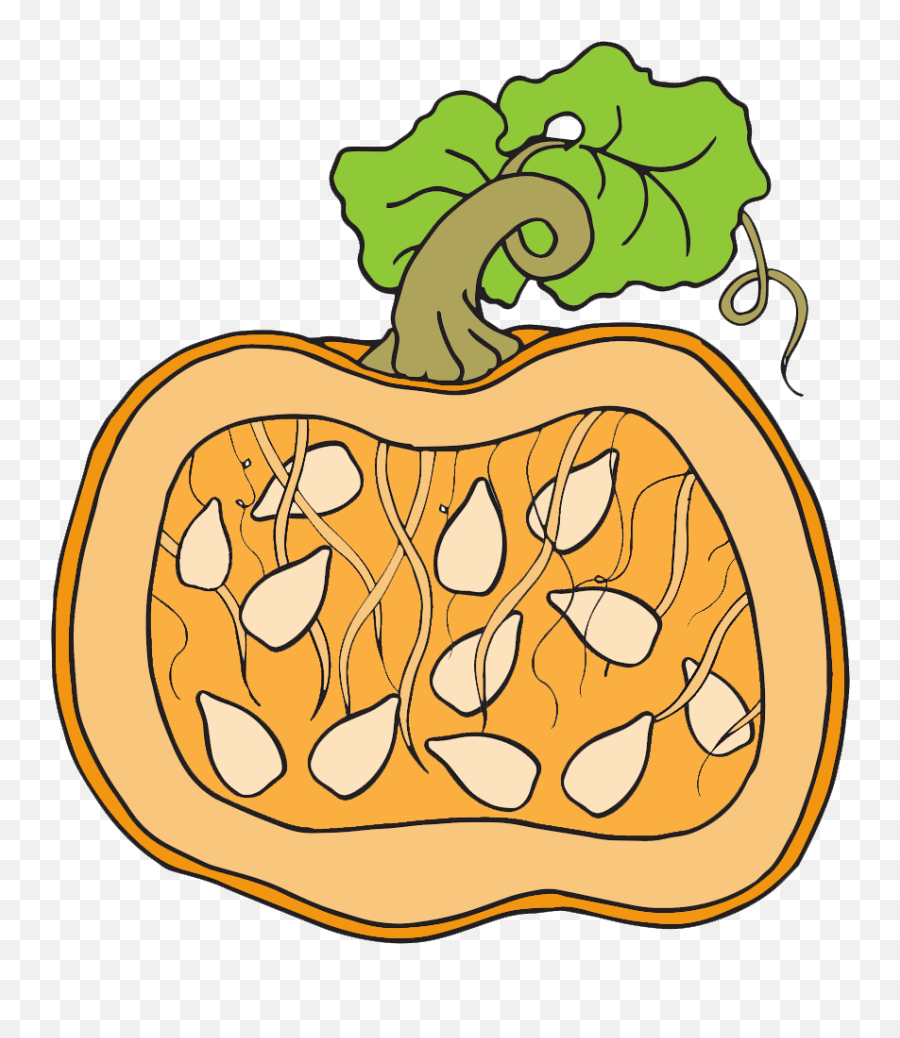 Pumpkin Pumpkin Clipart - Cute Pumpkin Seeds Clipart Emoji,Pumpkin Clipart