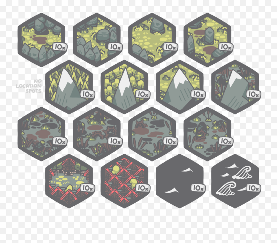 Isle Of Lore 2 Hex Tiles Regular - Steven Colling Drivethrurpgcom Isle Of Lore Emoji,Krita Transparent Background