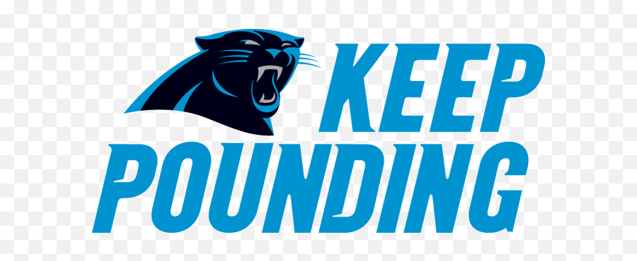 Carolina Panthers Transportation - Carolina Panthers Logo Keep Pounding Transparent Emoji,Carolina Panthers Logo