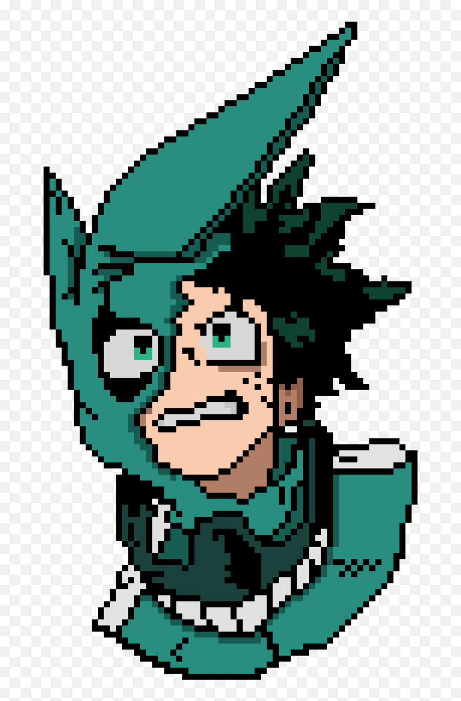 My Hero Academia - Pixel Art My Hero Academia Izuku Emoji,Izuku Midoriya Png