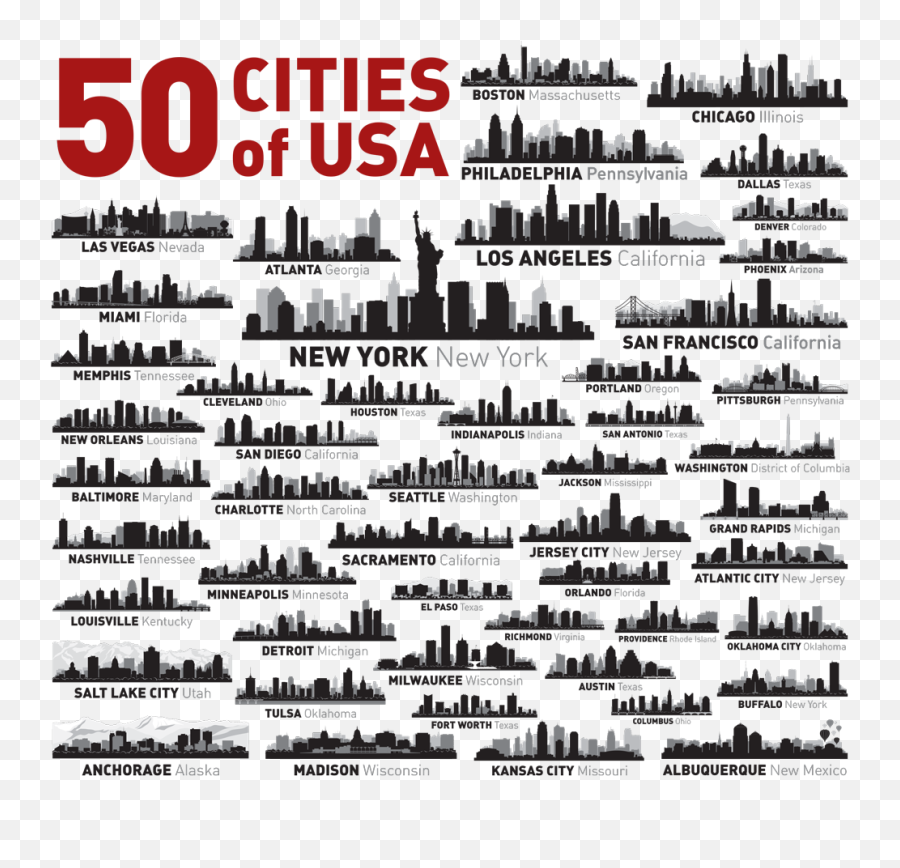 Wedding Bands - Dot Emoji,City Skyline Png