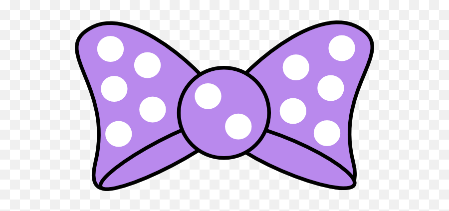 Minnie Mouse Bow Template Free Download - Purple Minnie Bow Png Emoji,Minnie Mouse Clipart
