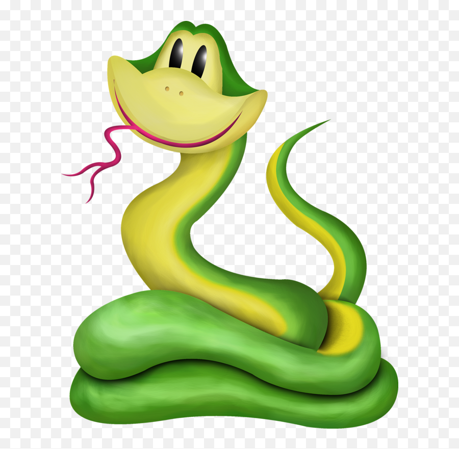 Snake Green Anaconda Clip Art - Cartoon Snake Png Cartoon Snake Green Screen Emoji,Snake Png