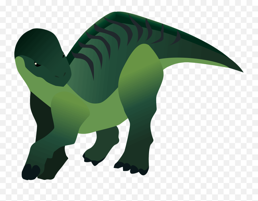 Iguanodon Dinosaur Clipart Free Download Transparent Png - Donosaurus Hijau Emoji,Free Dinosaur Clipart