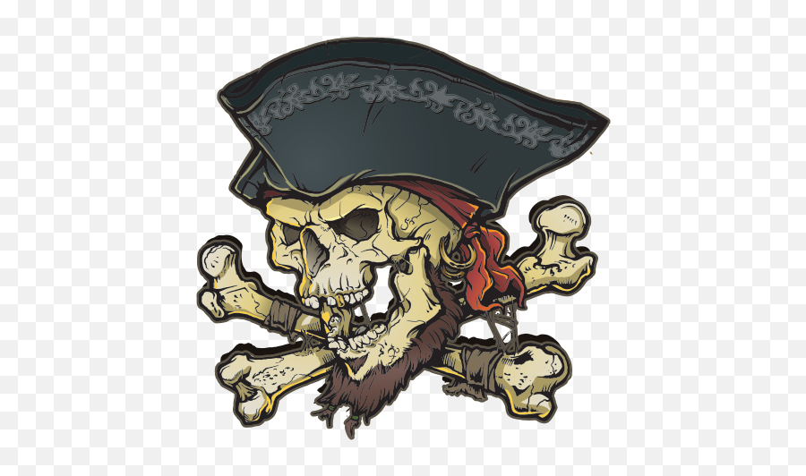 Printed Vinyl Pirate Skull Crossbones Emoji,Pirate Skull Clipart