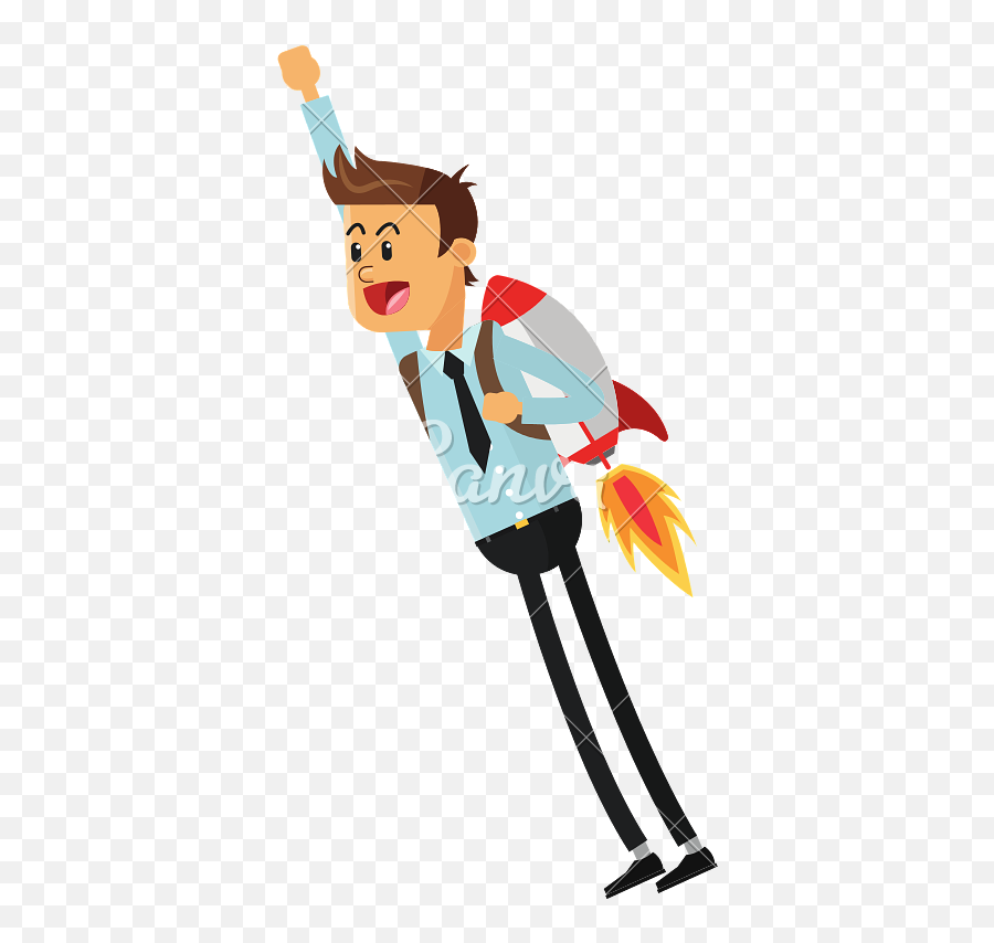 Flying Businessman With Jetpack Icon Emoji,Jetpack Png