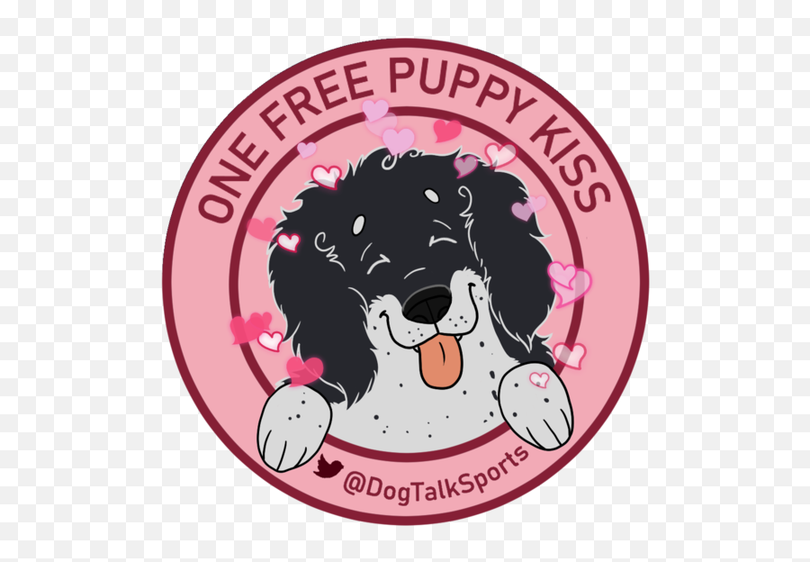 Dog Talk Sports Network Emoji,Pink Dog Logo