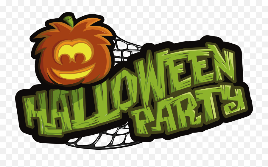 Halloween Party 2018 - Club Penguin Halloween Party Logo Emoji,Halloween Logo