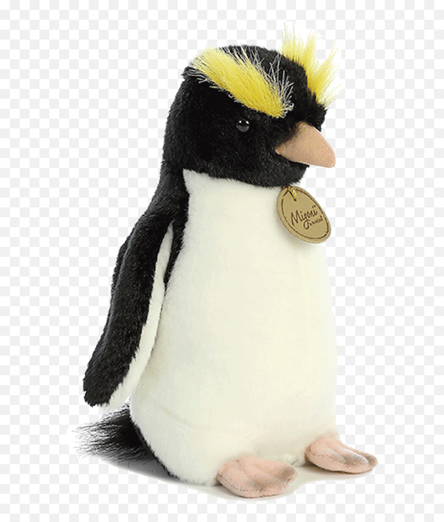 Crested - Penguin Erect Crested Penguin Plush Emoji,Penguin Png