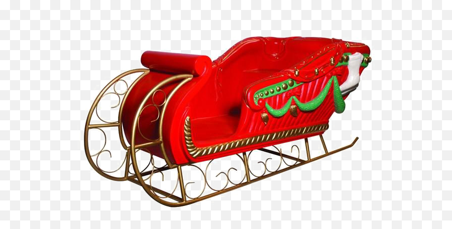 Santa Sleigh Png Image With Transparent - Transparent Background Santa Sleigh Png Emoji,Santa Sleigh Clipart