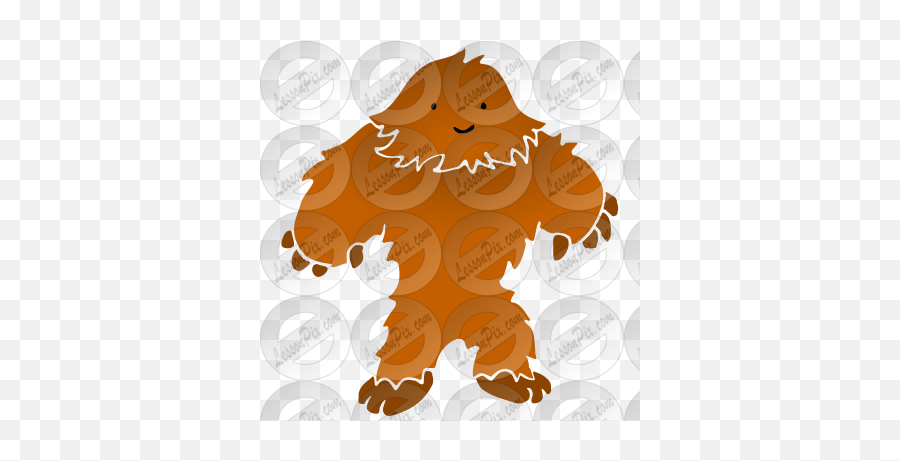Bigfoot Stencil For Classroom Therapy - Illustration Emoji,Bigfoot Clipart