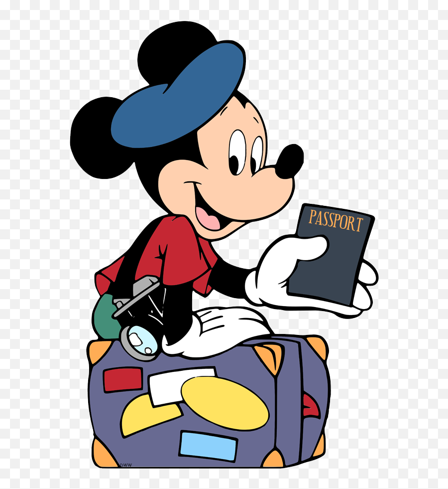 Mickey Mouse Clip Art 2 - Mickey Mouse French Png Emoji,Passport Clipart