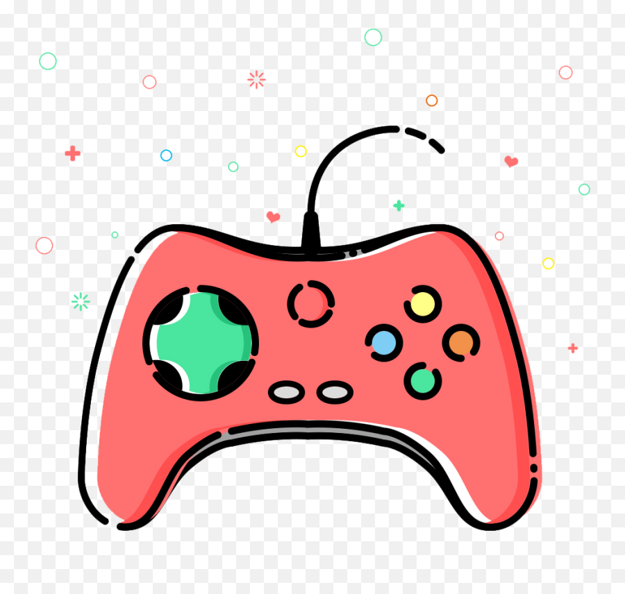 Download Pink All Gamepad Xbox Game Video Joystick Hq Png - Joystick 2d Emoji,Xbox Controller Png